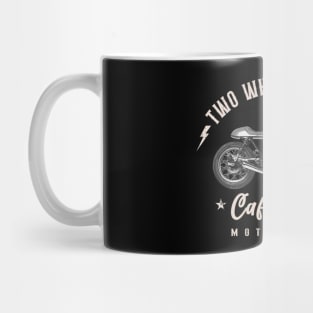 Two Wheels Forever Cafe Racer Mug